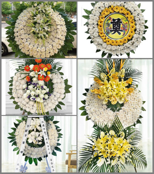 湖南湘西州凤凰县落潮井乡花圈速递